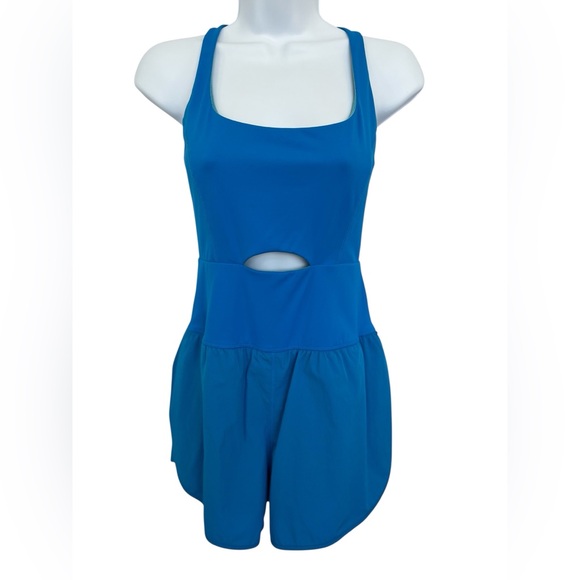๐ NWOT ๐ REACHME Workout Romper | Brilliant Blue One-Piece | Womenโs Small - Picture 3 of 11